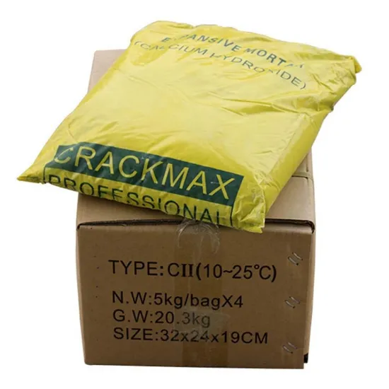 MSDS Crackmax Expansive Mortar/Cracking Agent for Granite Quarrying